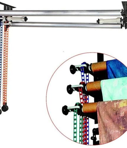 3-Roller Wall Mount Manual Background Support System Wall-mounted