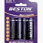 Beston 4000mAh D Size Rechargeable Battery