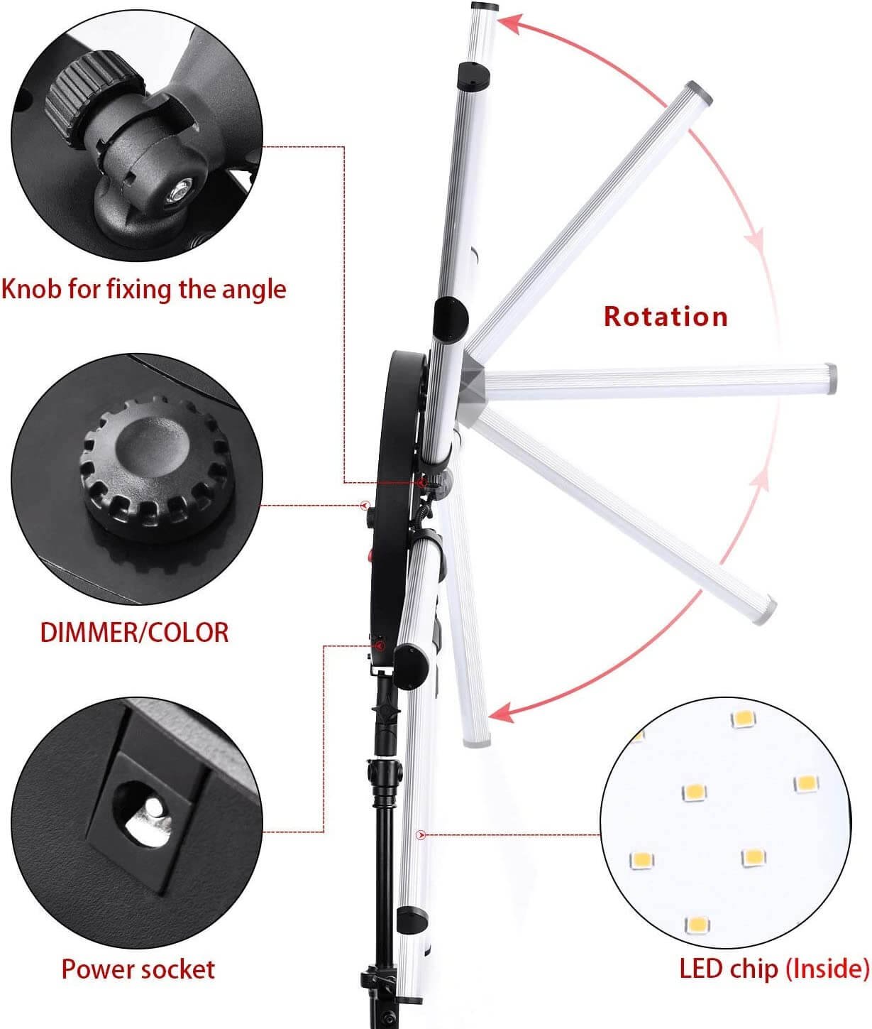 FotoGeneral-Egypt-Foldable-12-Tubes-180w-Stick-Beauty-Light-3200K-5600K-Bi-color-LED-Fill-Light (16)