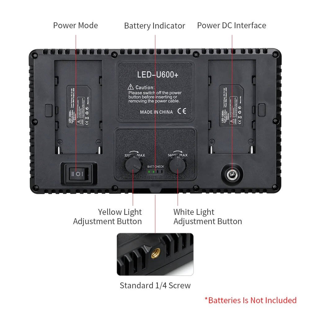 General-Pro-LED-U600-40w-Professional-Photo-Video-U600-LED-Light-Kit (25)