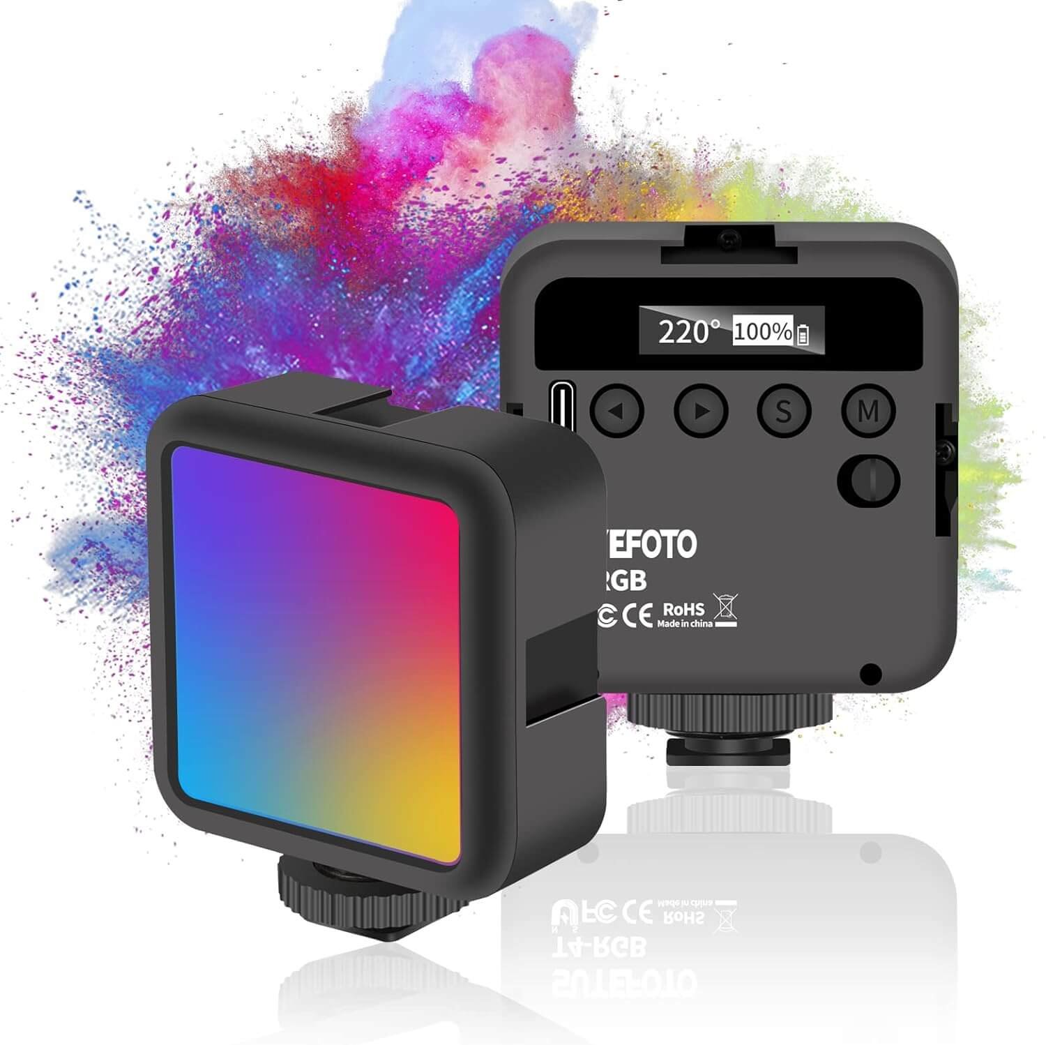sutefoto-fotogeneral-t4-RGB-LED-Fill-Light-With-2000mAh-Builtin Battery (9)