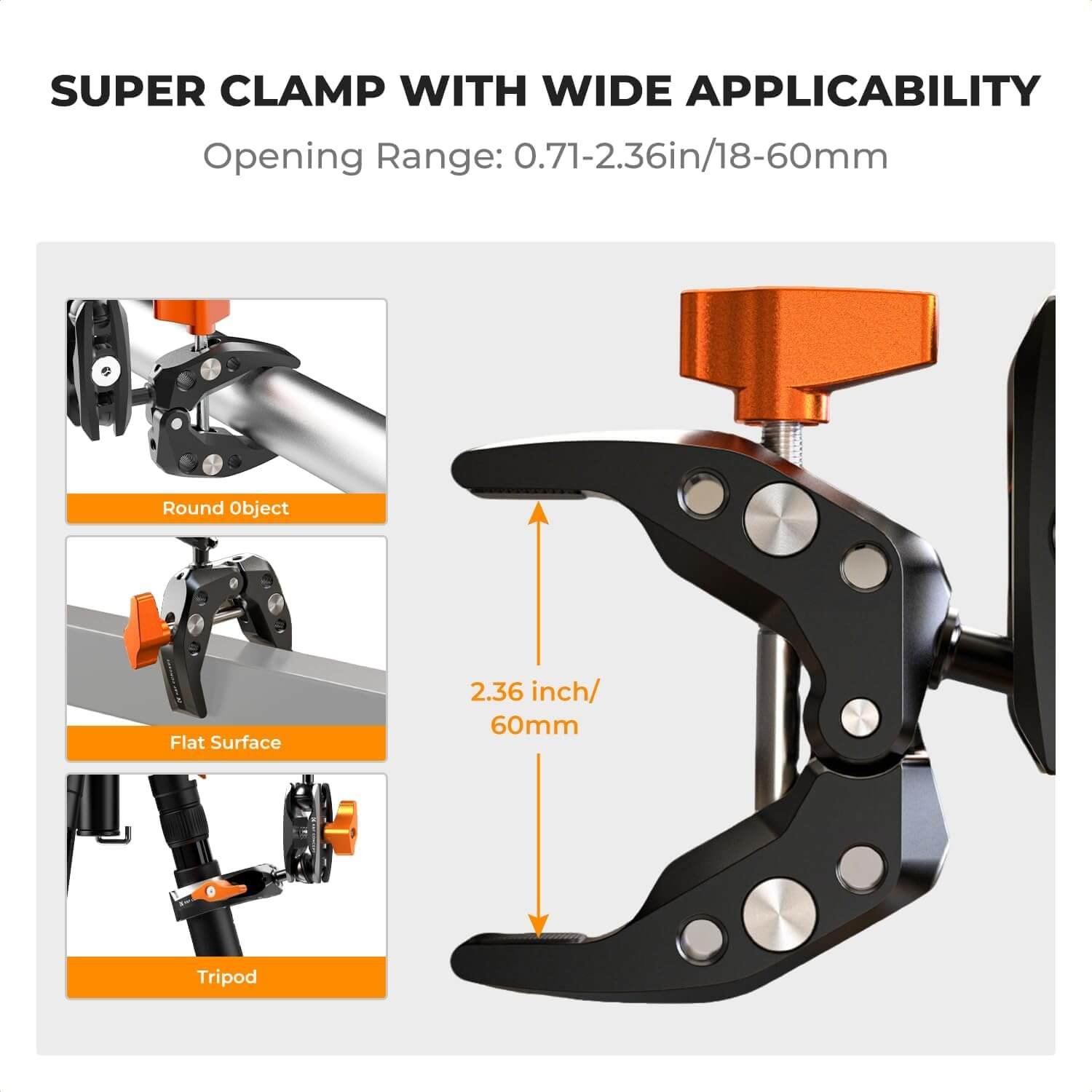Foto-General-Egypt-K&F Concept MS13 Super Clamp with Ball Head Magic Arm (7)
