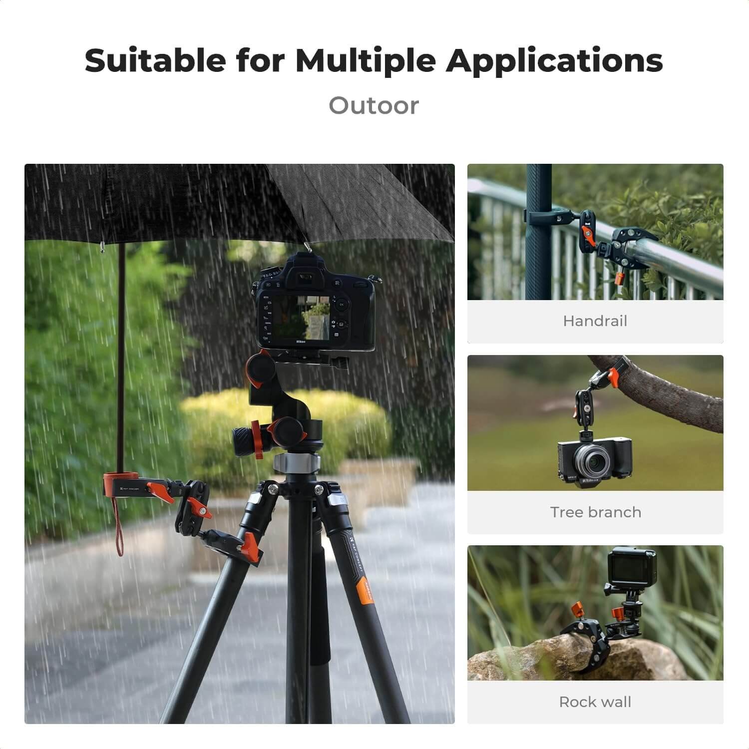 Foto-General-Egypt-K&F Concept MS25 Super Clamp Double Camera Clamp (5)