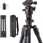 K&F Concept Aluminum 4-Section KF09.101V1 Tripod Load Capacity 8kg O234A1+BH-36