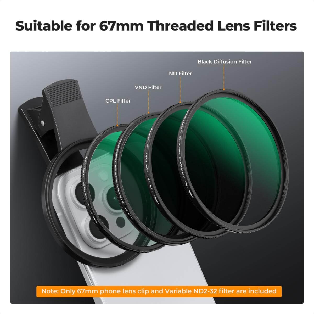 GeneralPro-Egypt-K&F-PHone-Filter-Kit-HMC-Variable-ND2-32 67mm-KF01 (4)