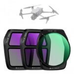 K&F Concept 3Pack ND CPL Filter Set for DJI Air 3S, CPL + ND8 + ND16 Neutral Density Polarizer Multi-Function Filters Drone Lens Accessories