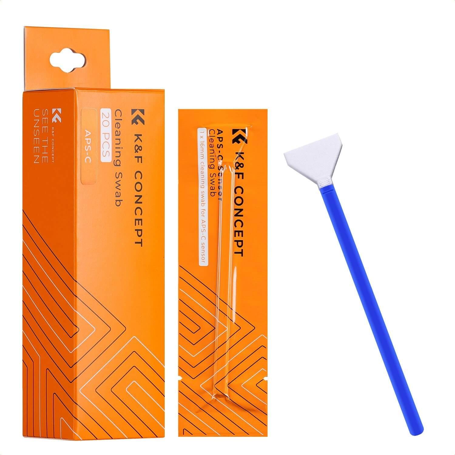 foto-general-egypt-K&F Concept 20 pieces with 16mm APS-C frame cleaning sticks set-suk1695 (1)