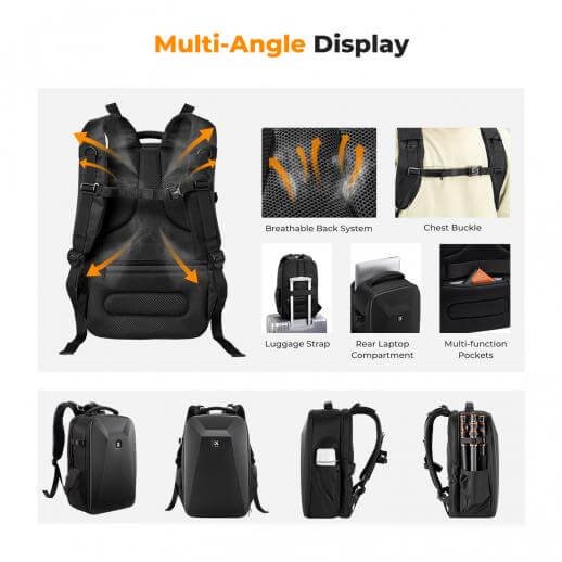 foto-general-egypt-K&F Concept 22L Hardshell Camera Backpack KF13.134 - (1)