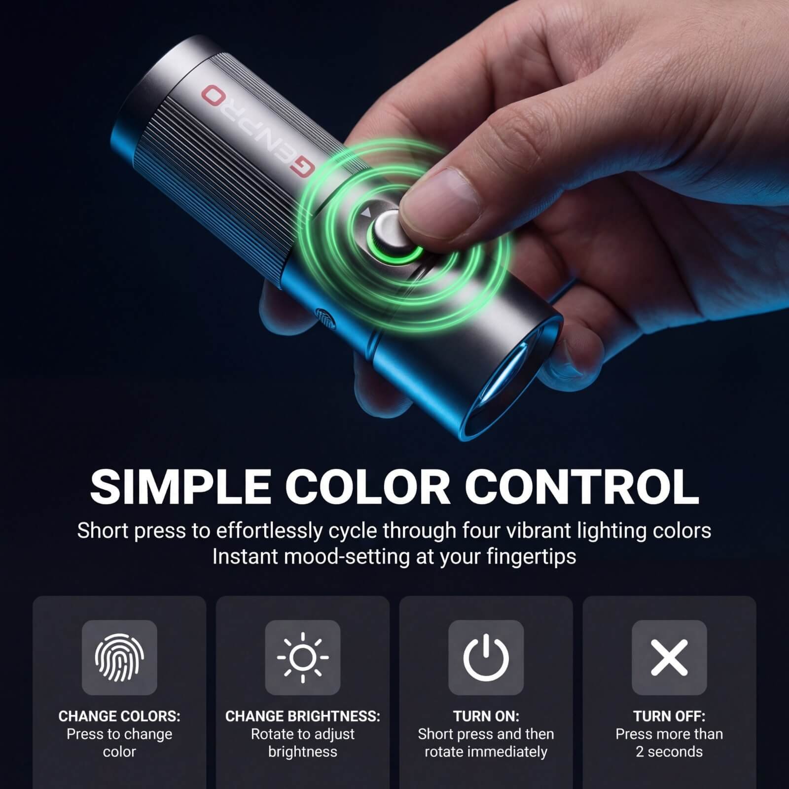 foto-general-egypt-Genpro DT25 25W Flashlight with Professional Lighting Shapes (Gobos) (5)