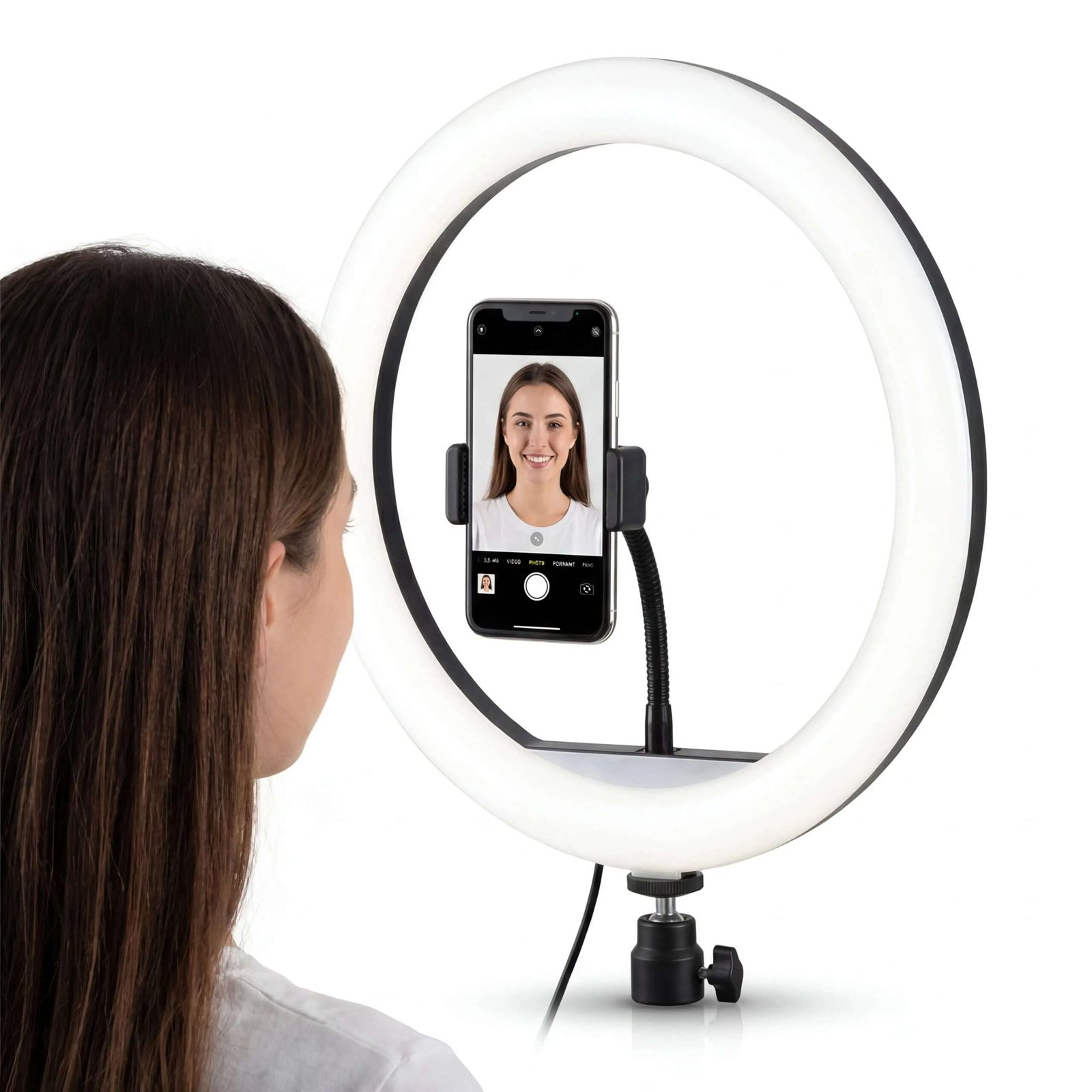 foto-general-egypt-RL13-LED-Ring-Light-33-cm-with-3-Color-USB-Powered-Phone-Holder-
