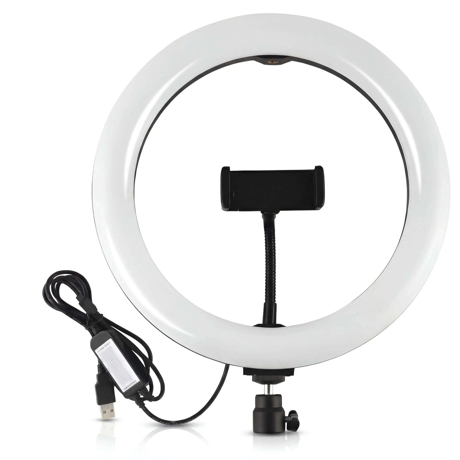foto-general-egypt-RL13-LED-Ring-Light-33-cm-with-3-Color-USB-Powered-Phone-Holder