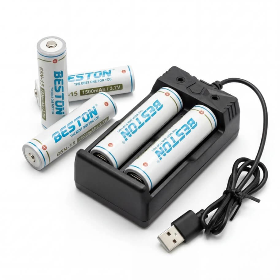 GENPRO G86U2 Lithium-ion Battery Charger, Dual Slot Smart Charger- (2)