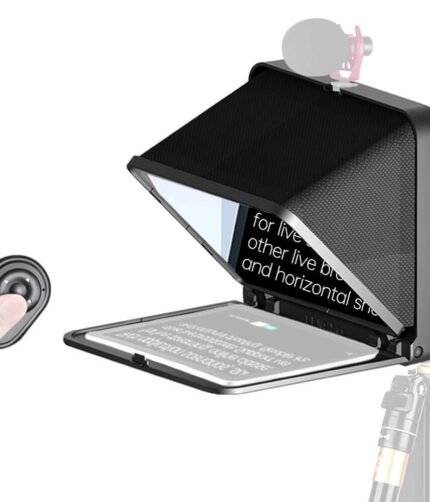 LENSGO TC7 Foldable Teleprompter – Compatible with phones, cameras, and tablets up to 7.9 inches