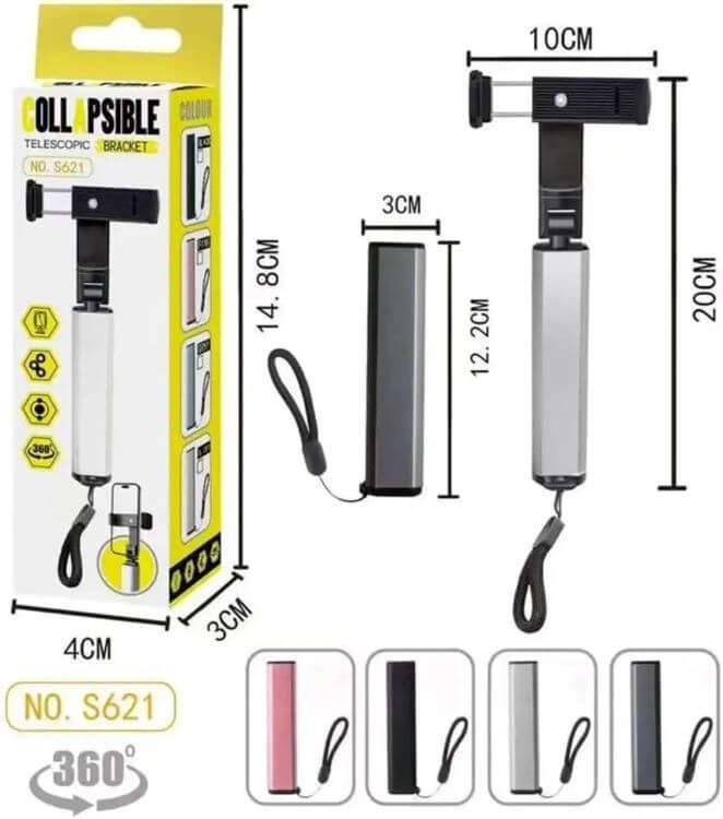 GenPro PS123 2-in-1 Wireless Selfie Stick and Tripod -5