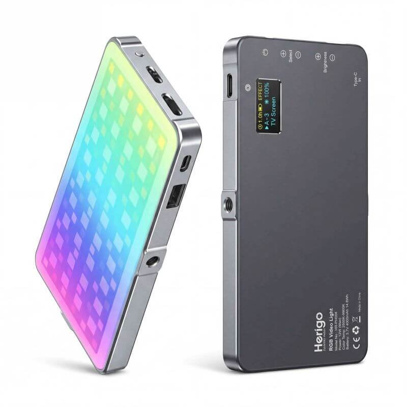 Herigo DBK HR-PH004 RGB LED Video Light-