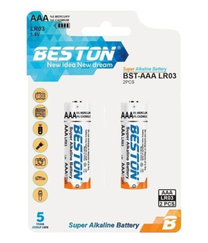 BESTON LR03 AAA Super Alkaline Battery 1.5V – 2 Pack