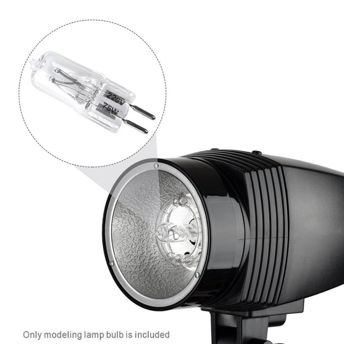 Modeling Lamp 50W power for photographic flashes (1)
