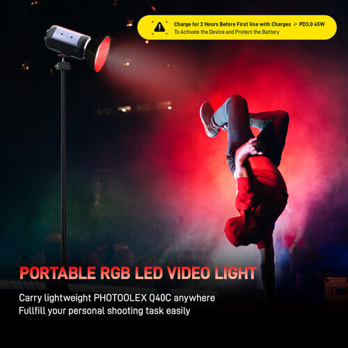 PHOTOOLEX Q40C RGB LED Monolight (4)
