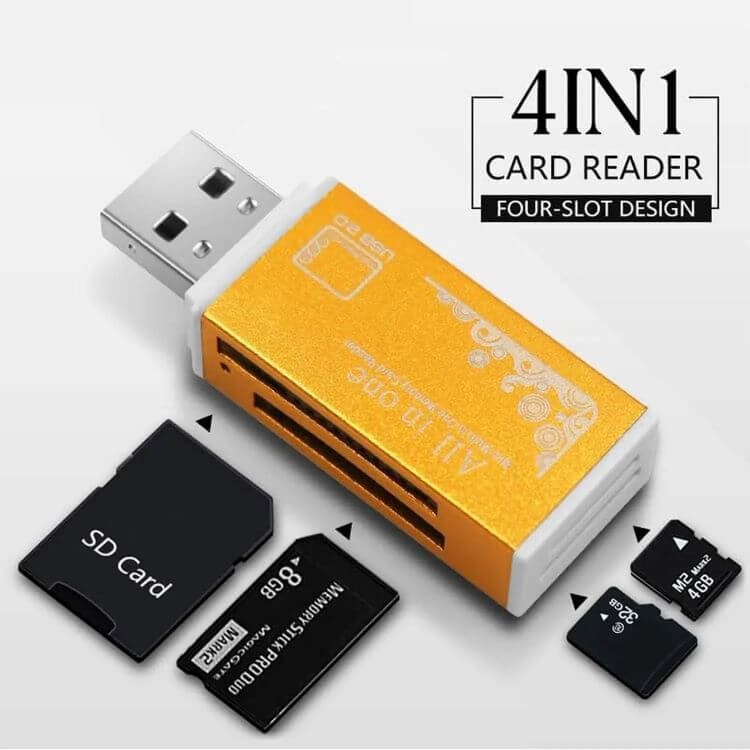 SY-638 All-in-One Metal SD & MicroSD Card Reader-
